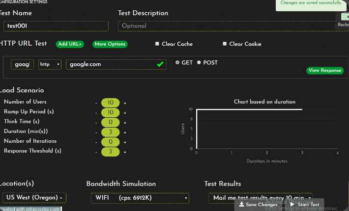 screenshot of Frugal Testing